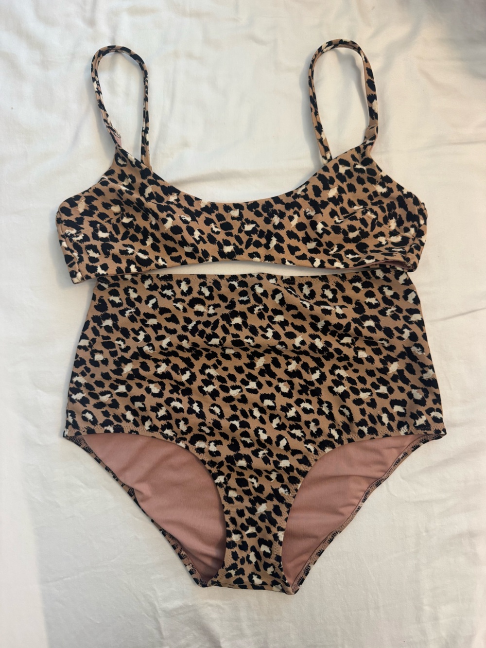 aerie Leopard Print High-Waisted Bikini